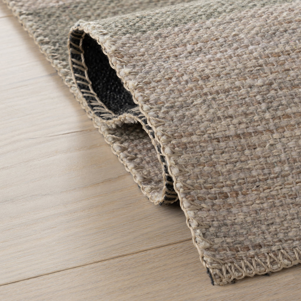 Mephira Checkered Washable Rug | Green