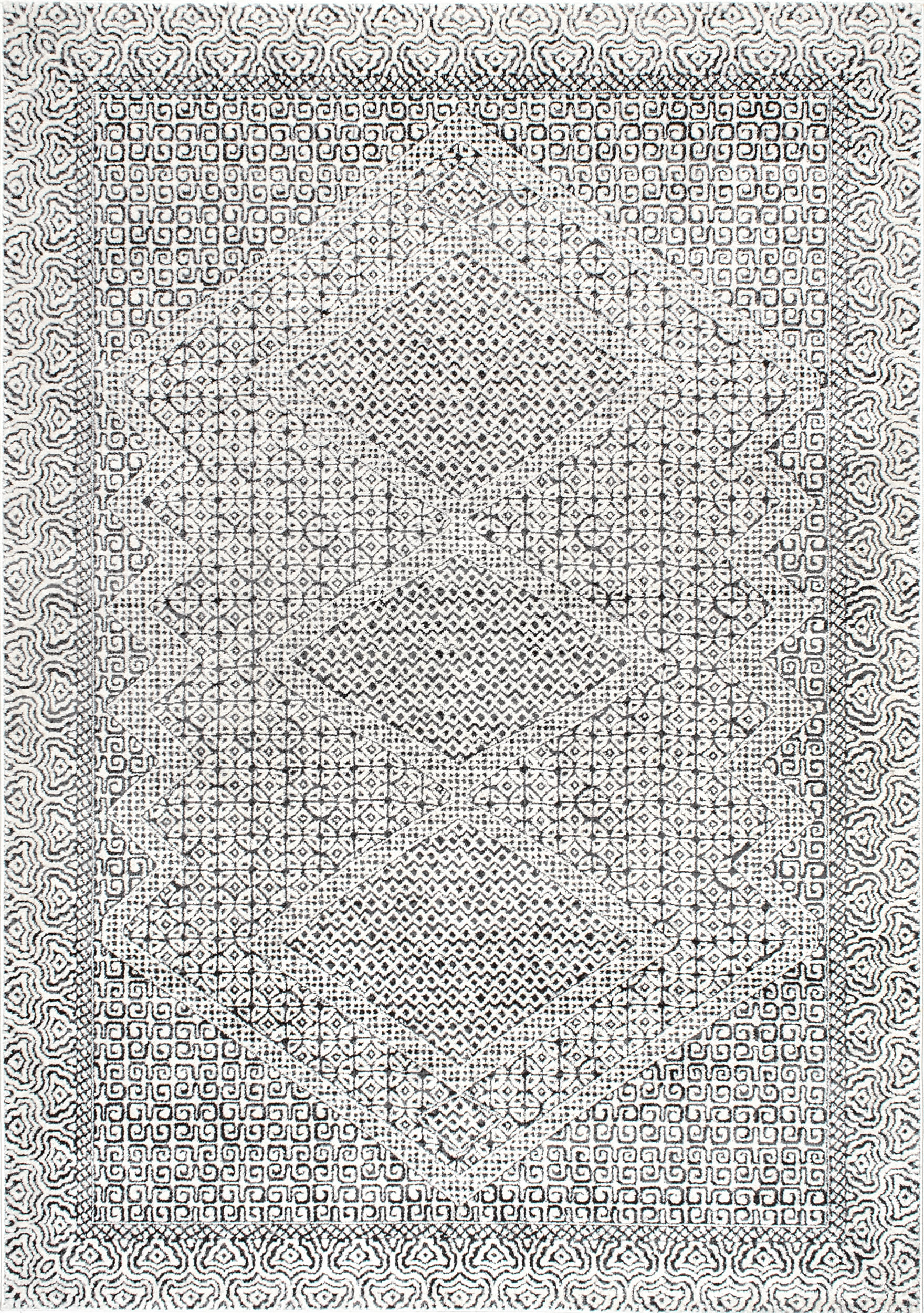 Diamond Mosaic Rug | Grey Main image