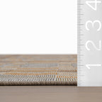 Mesael Modern Plaid Indoor/Outdoor Rug | Tan