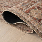 Ankhe Traditional Bordered Rug | Beige