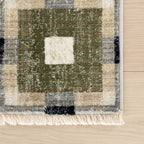 Sorelle Modern Plaid Rug | Green