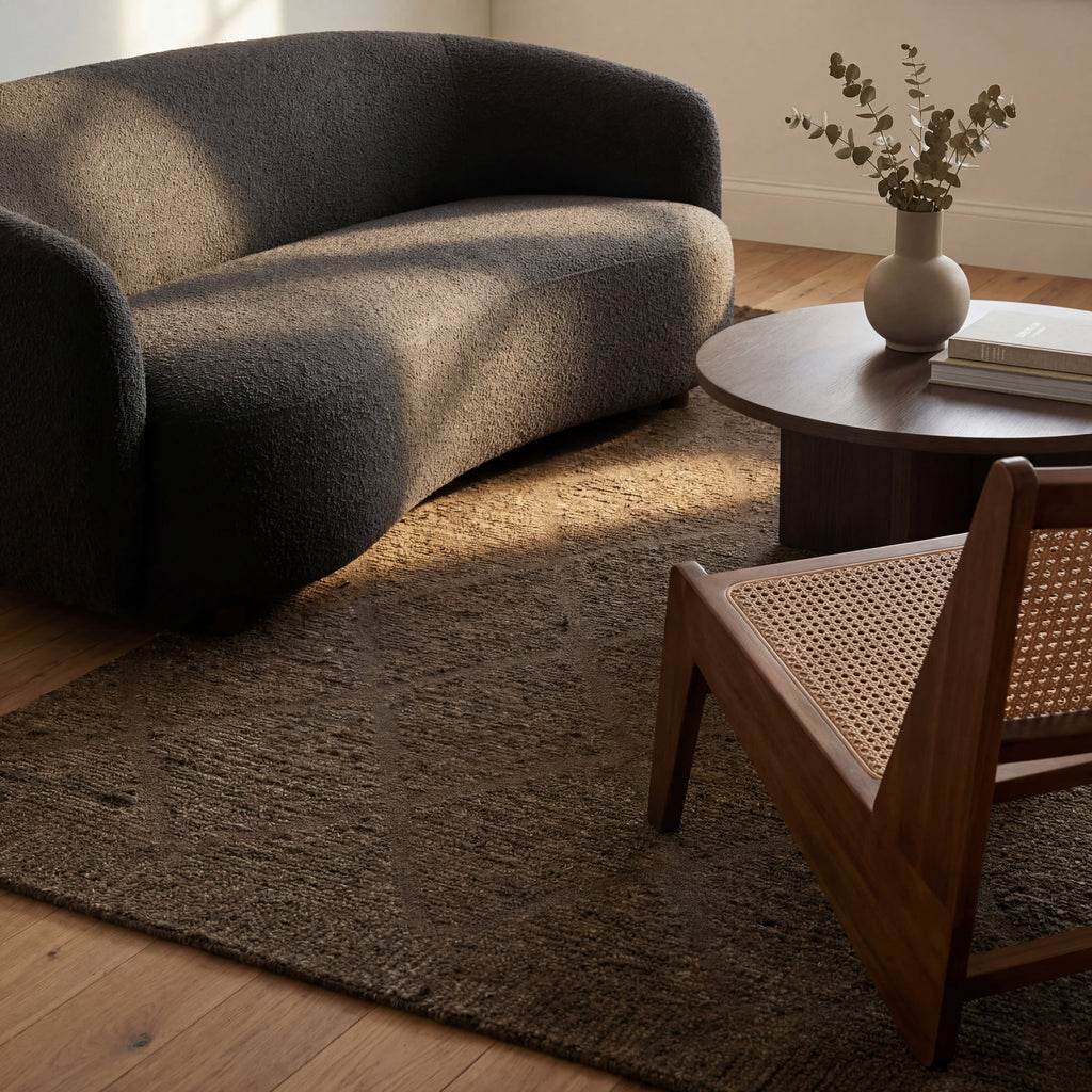 Afra Trellis Bohemian Hand Tufted Wool Rug | Green