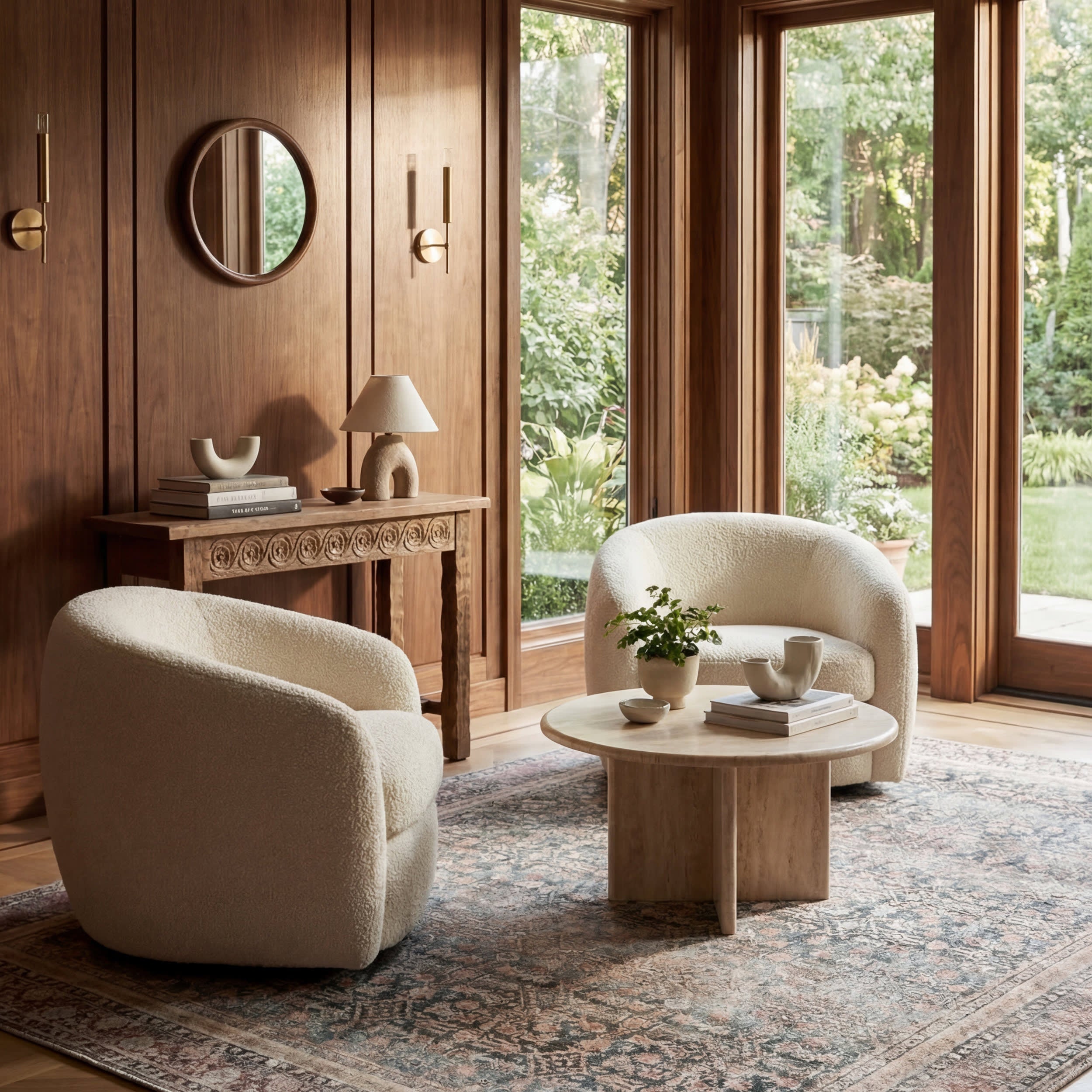 Artemis Vintage Medallion Rug | Blue Secondary image