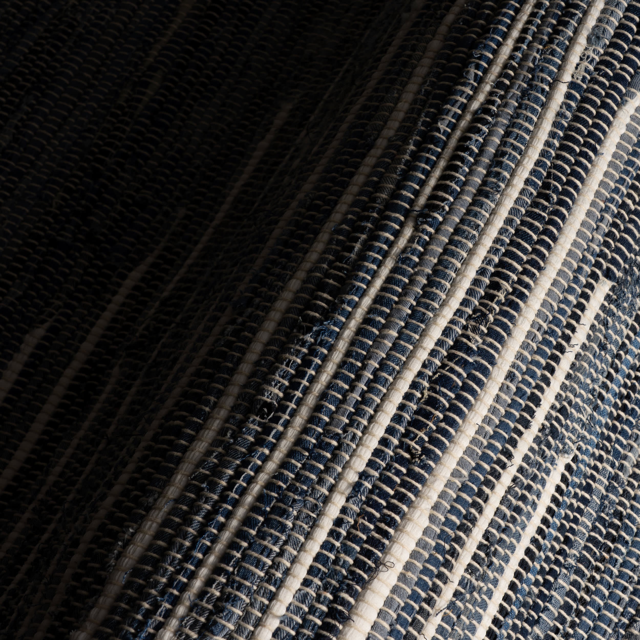 Dira Denim Bohemian Diamond Rug | Blue