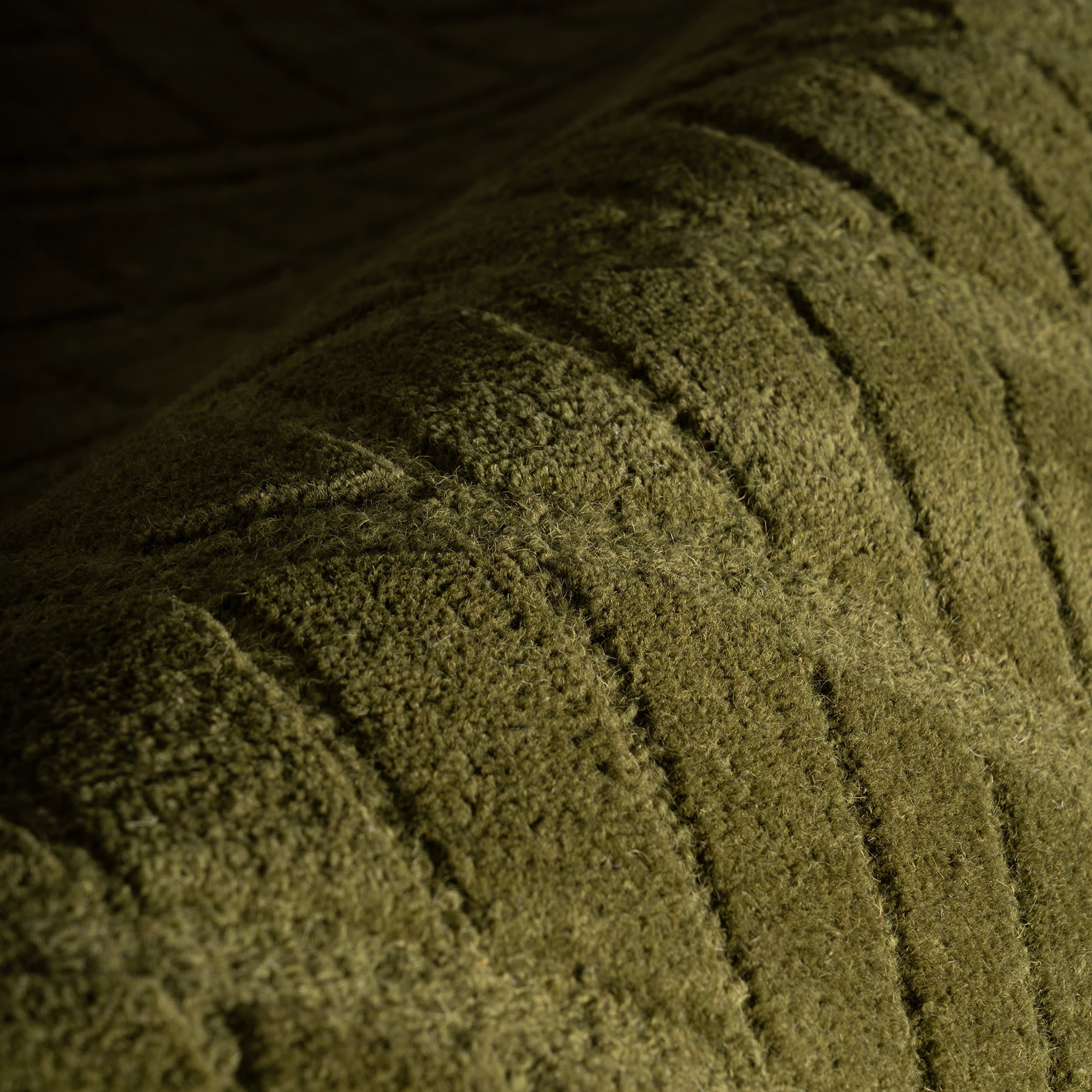 Avela Textured Abstract Rug | Green