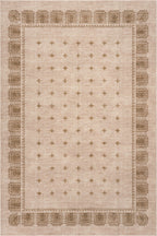 Manvie Traditional Washable Rug | Brown
