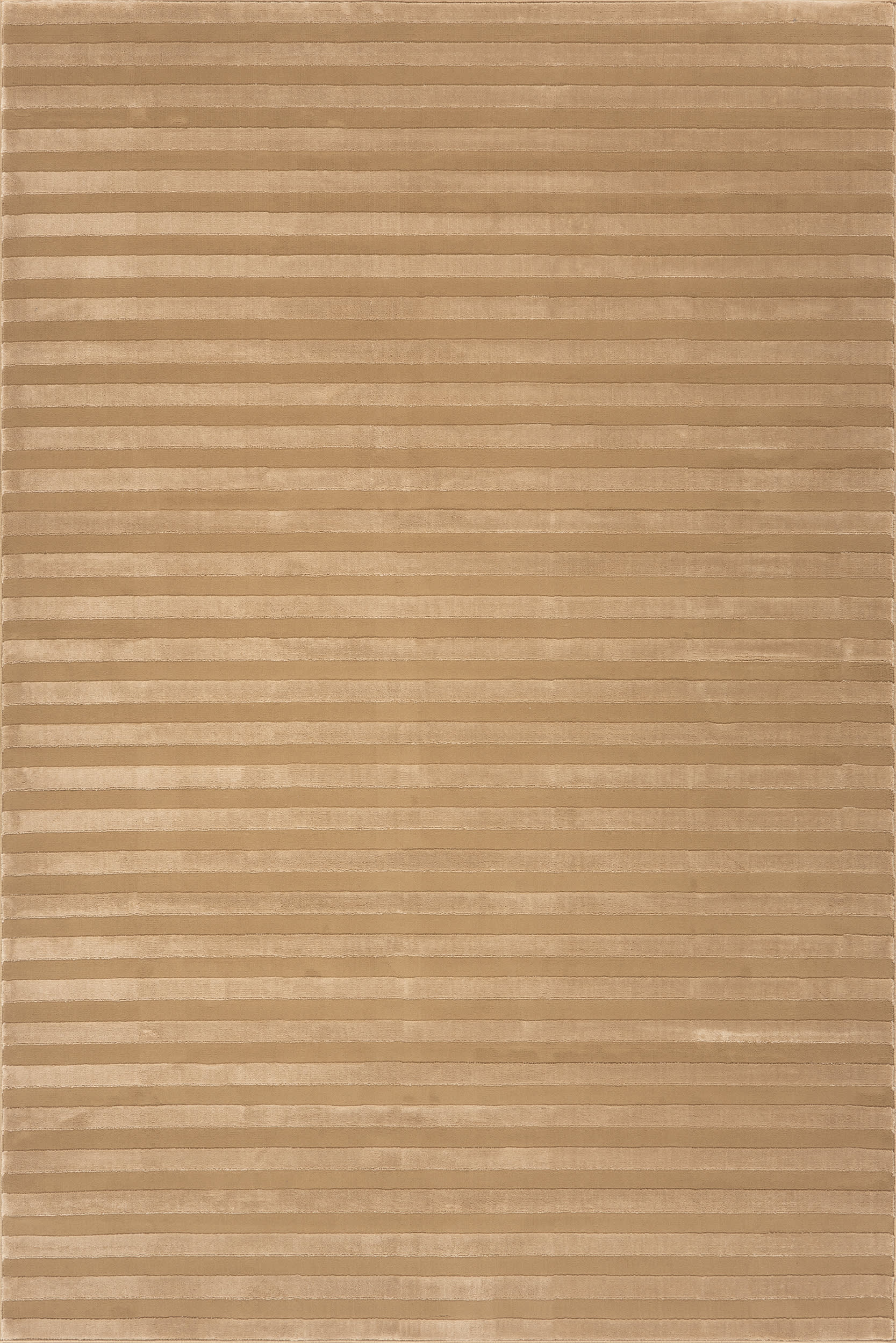 Syra Modern Striped Washable Rug | Tan Main image