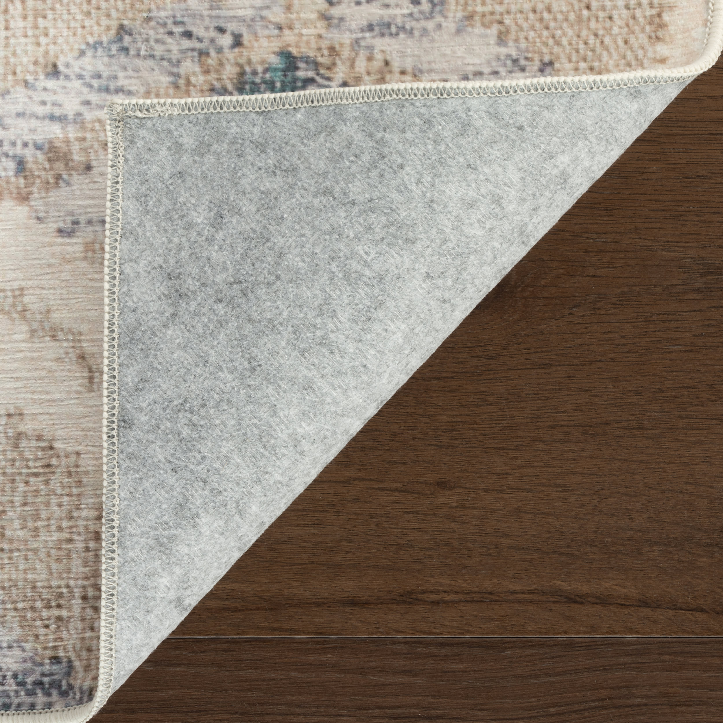 Senava Modern Geometric Washable Rug | Grey