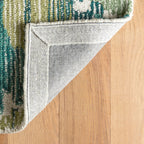 Ladycross Hand Hooked Wool Rug | Green