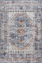 Clarese Oriental and Persian Washable Rug | Blue