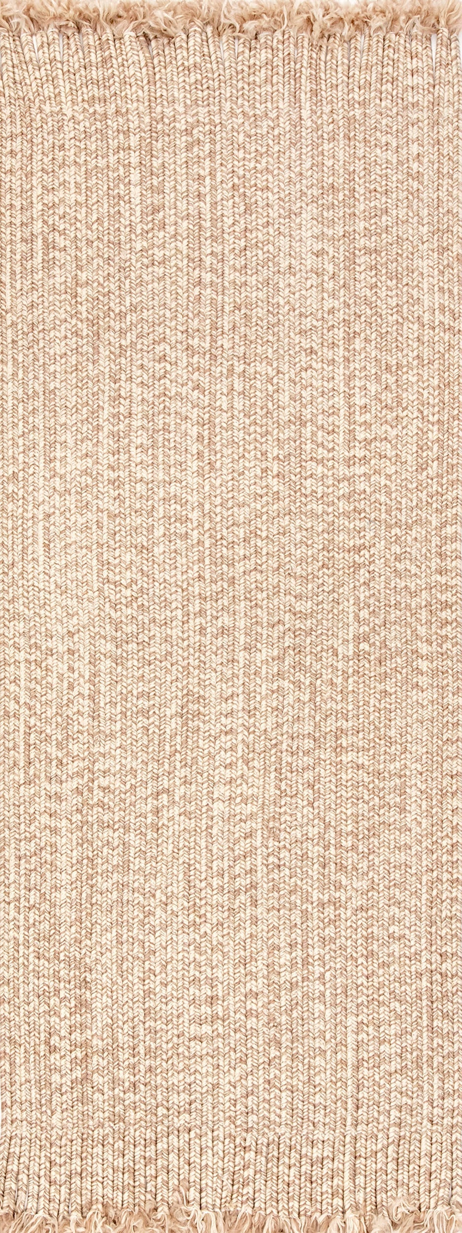 Ashen Braided Tassel Indoor/Outdoor Rug | Tan