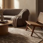 Abstract Floral Rug | Grey