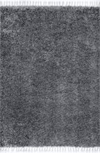 Solid Shag Rug | Dark Grey