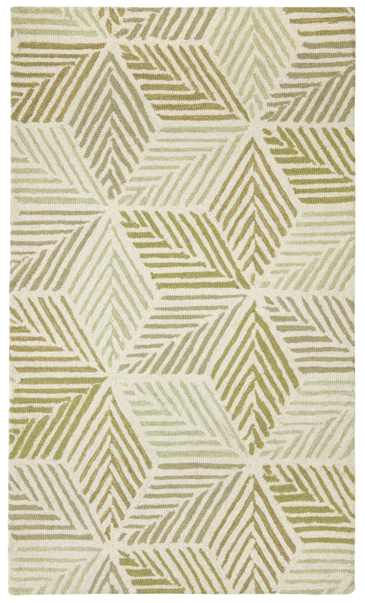 Karari Hand Hooked Wool Rug | Moss Image secondaire du produit