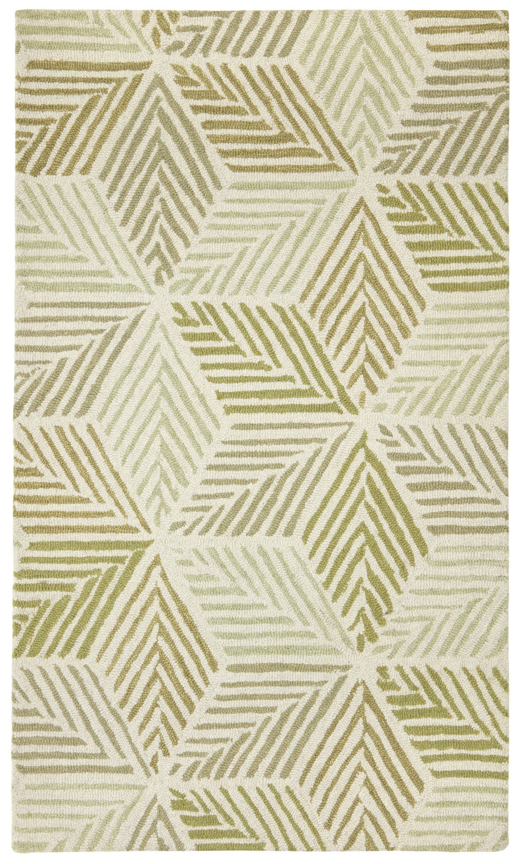 Karari Hand Hooked Wool Rug | Moss