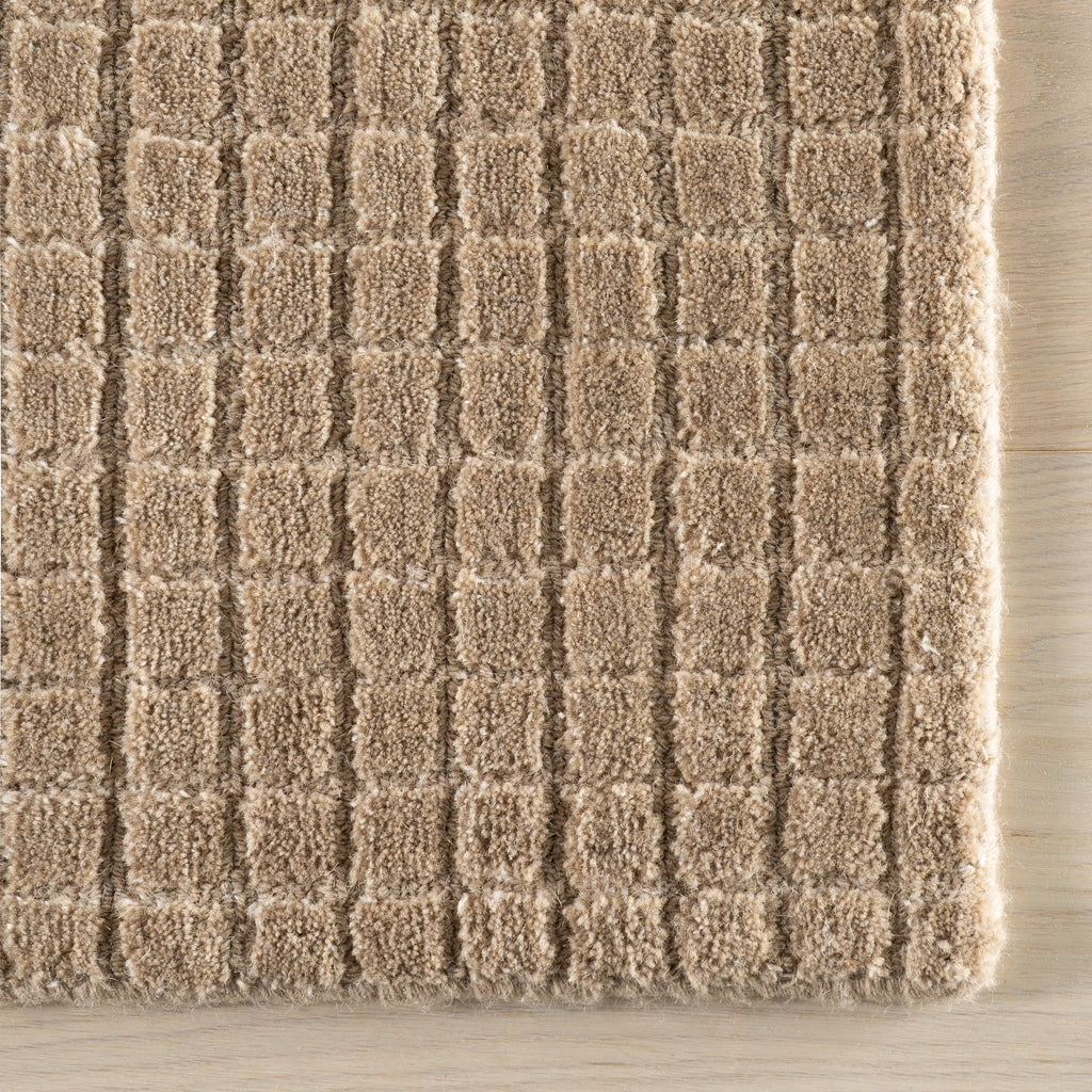 Cinnara Moroccan Striped Rug | Beige