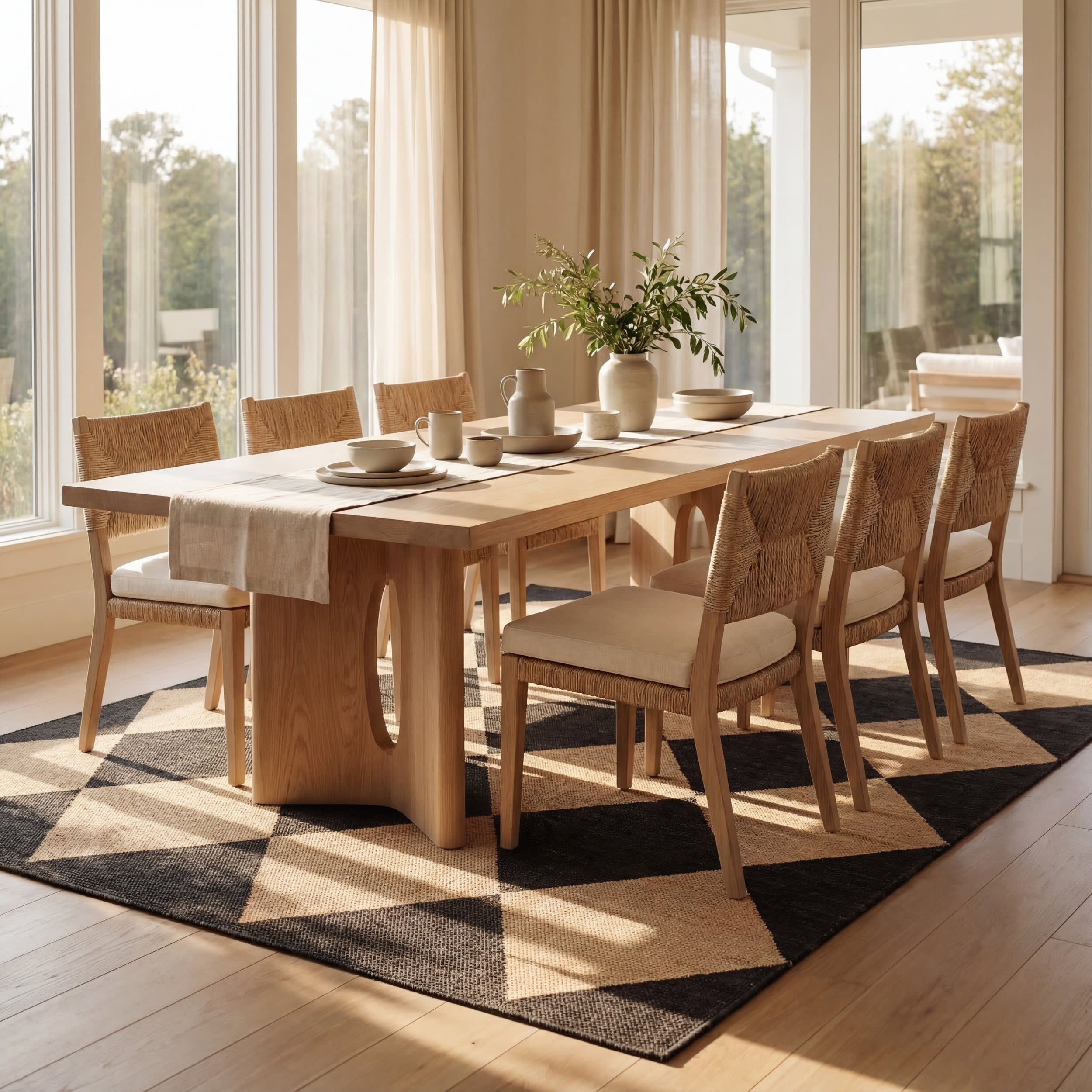 Adelaide Harlequin Indoor/Outdoor Rug | Dark Grey