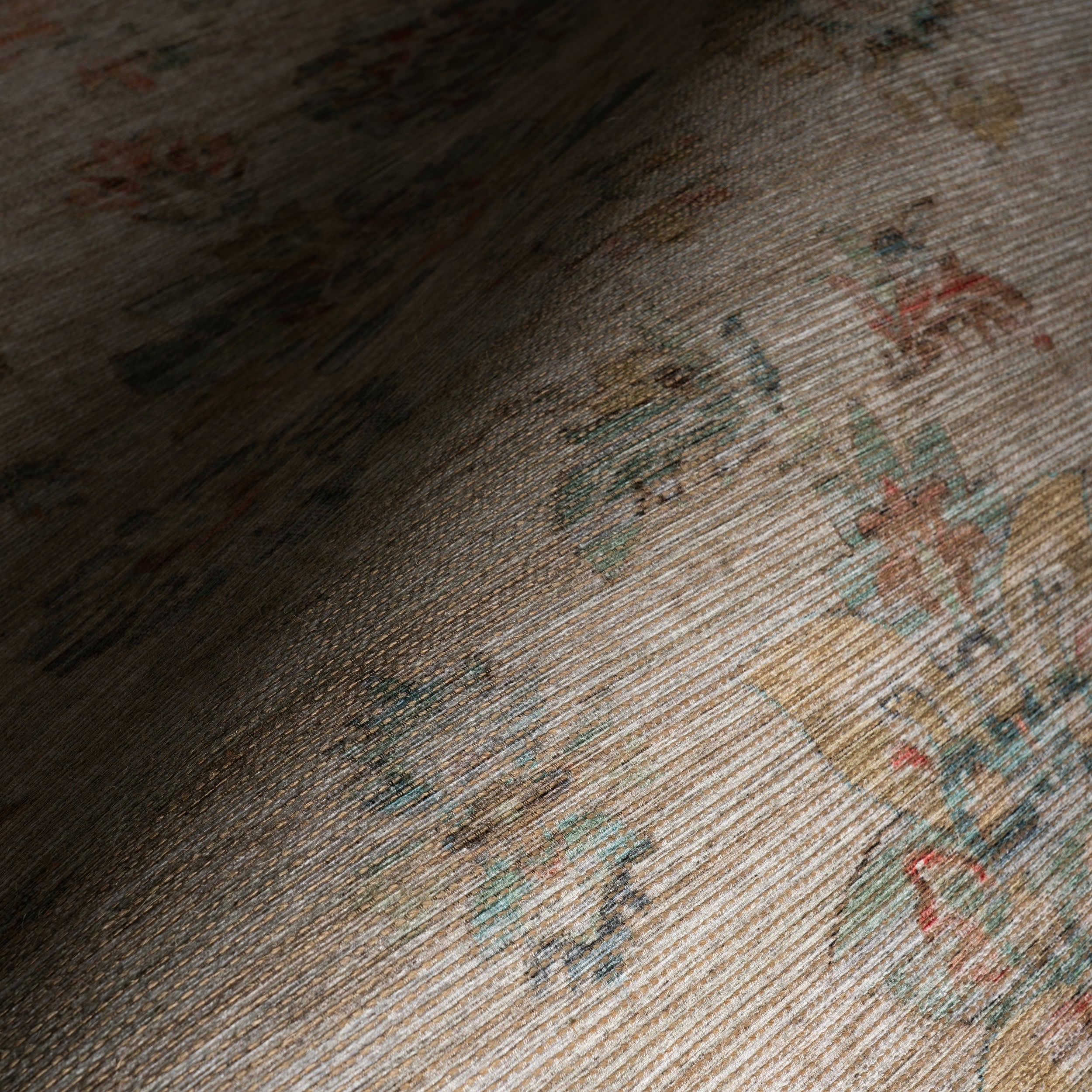 Tiye Traditional Floral & Paisley Rug | Beige
