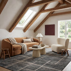 Noryn Abstract Washable Rug | Grey