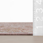 Lianna Washable Vines Rug | Pink