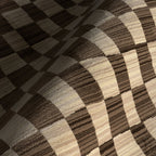 Rasali Checkered Box Rug | Brown