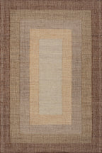 Tavira Modern Bordered Indoor Rug | Brown