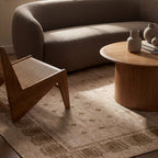 Manvie Traditional Washable Rug | Brown