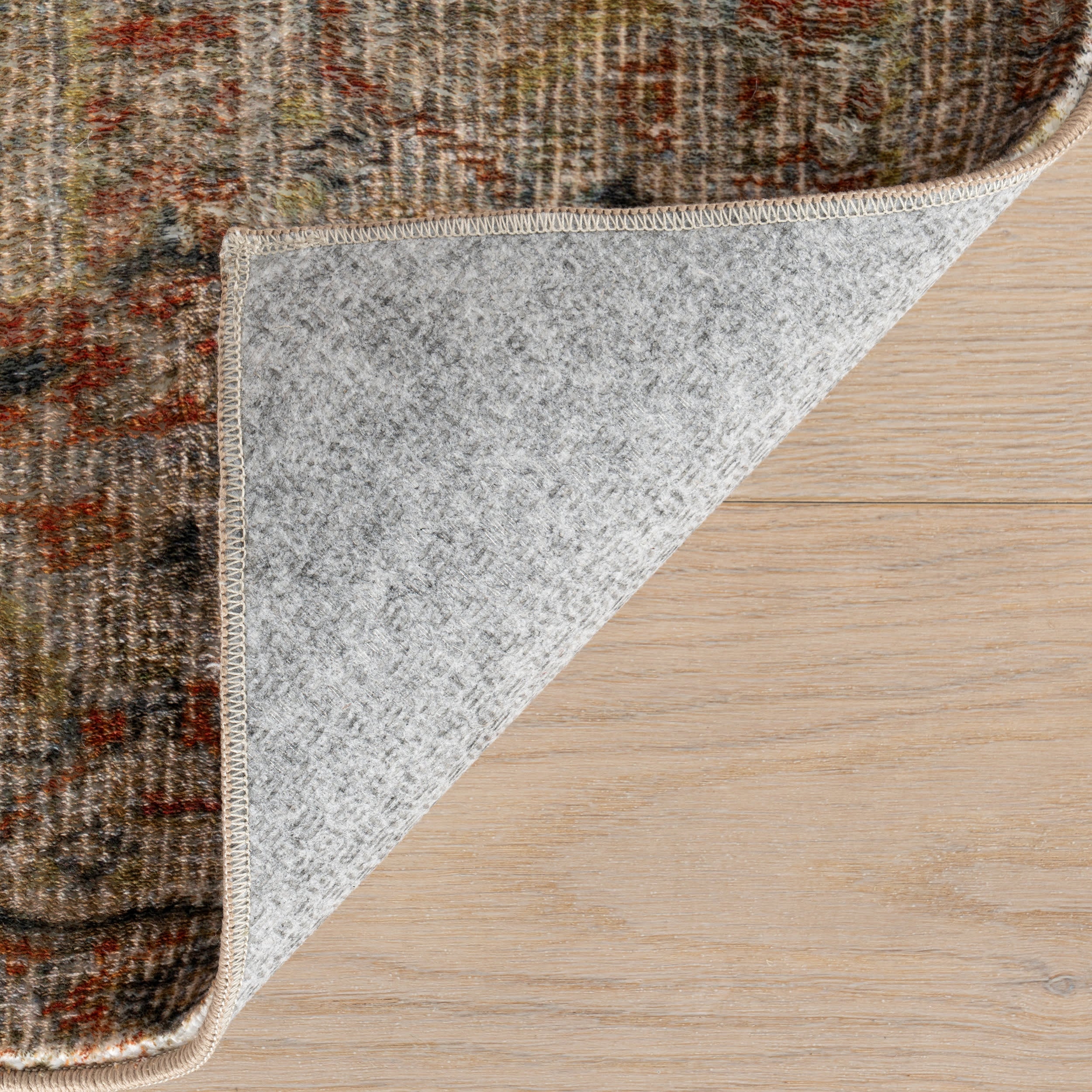 Melin Distresed Washable Rug | Orange