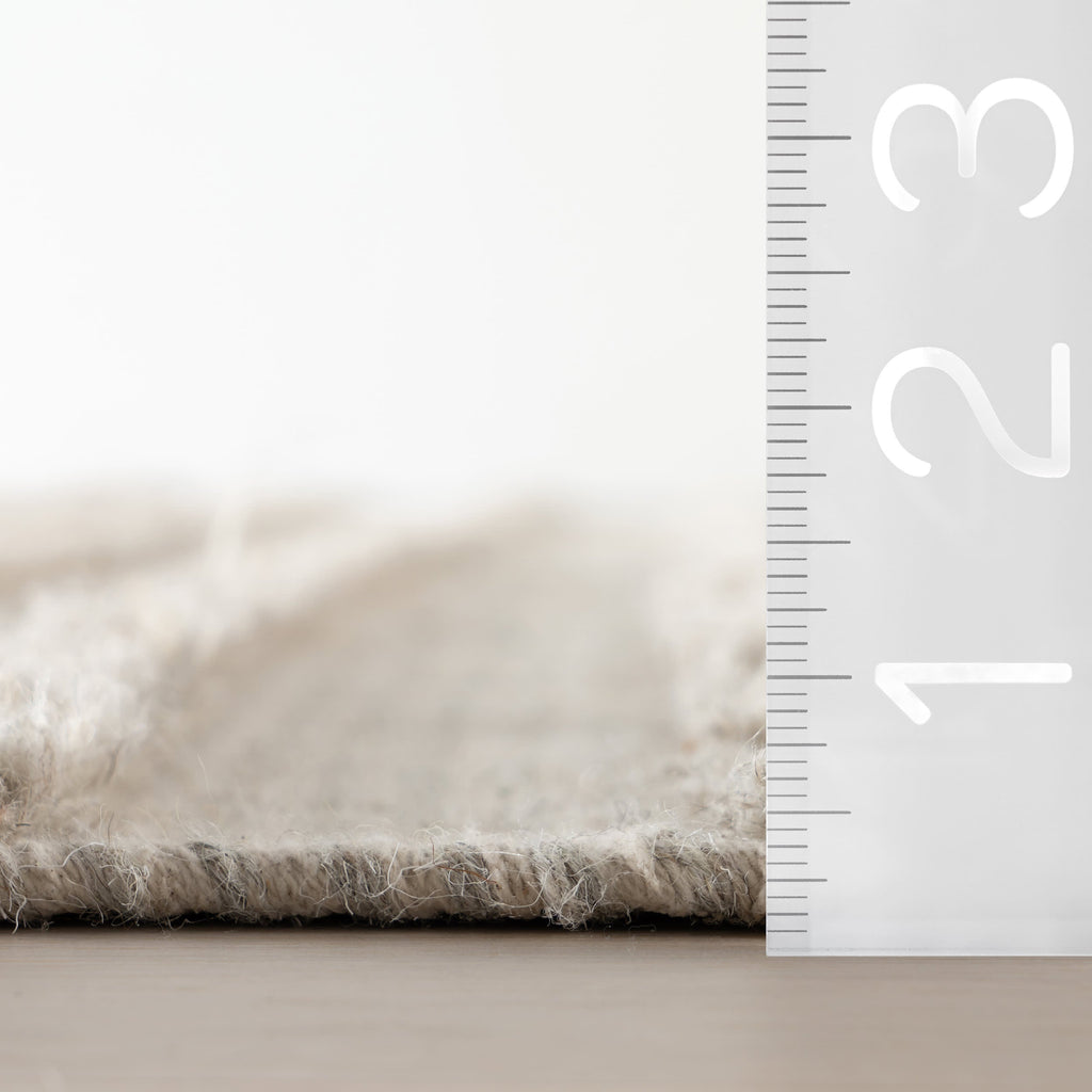 Nubi Bohemian Striped Hand Woven Rug | Grey