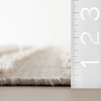 Nubi Bohemian Striped Hand Woven Rug | Grey