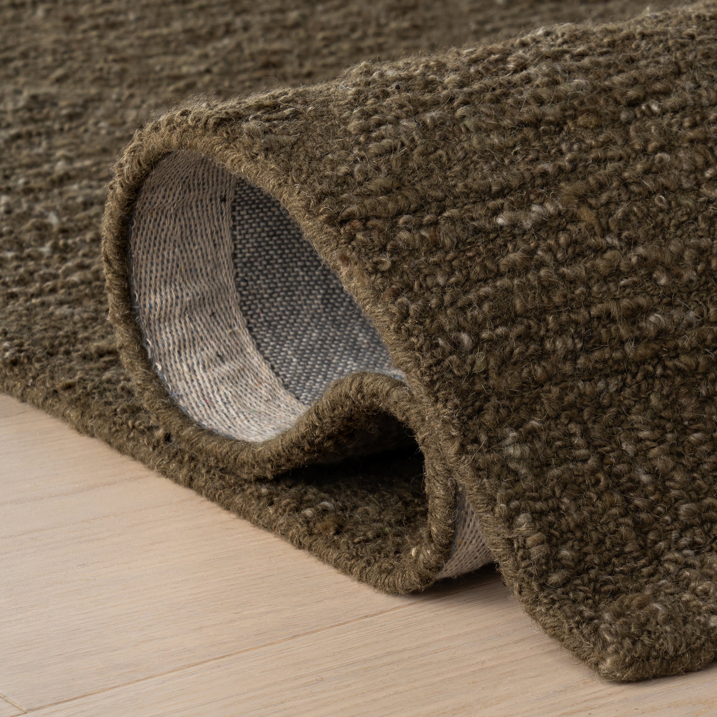 Afra Trellis Bohemian Hand Tufted Wool Rug | Green