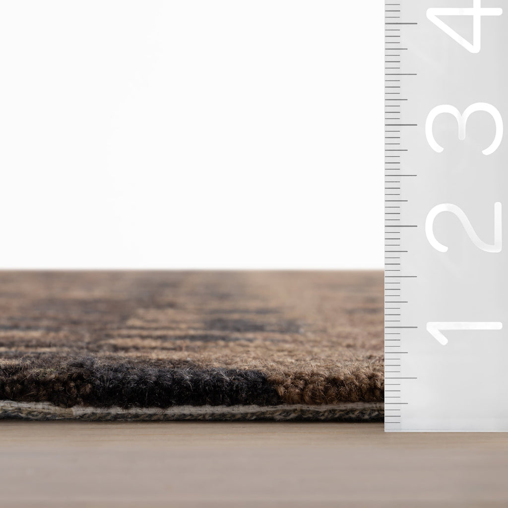 Paint Chip Hand Micro Hooked Wool Rug | Bark