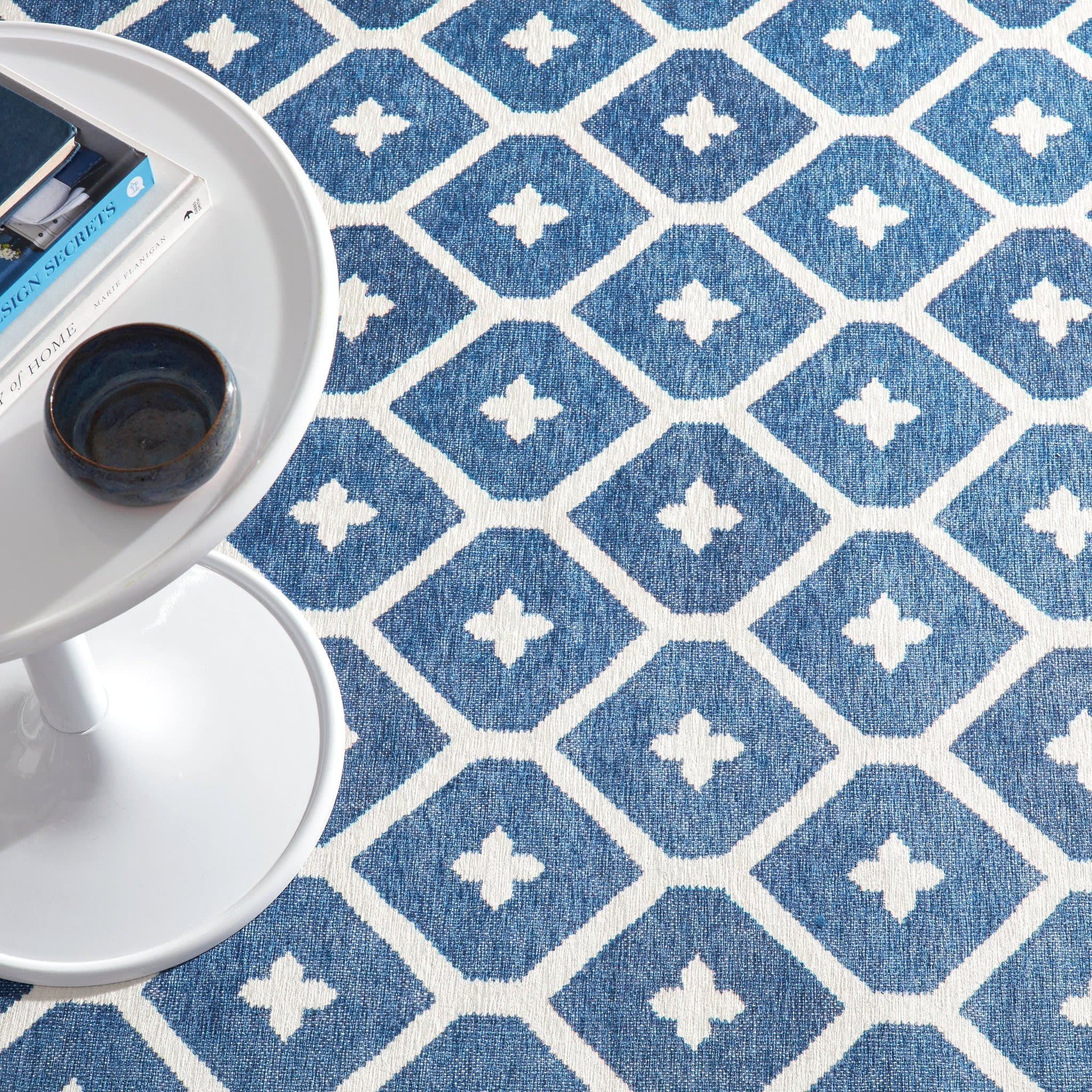 Elizabeth Machine Washable Rug | Navy