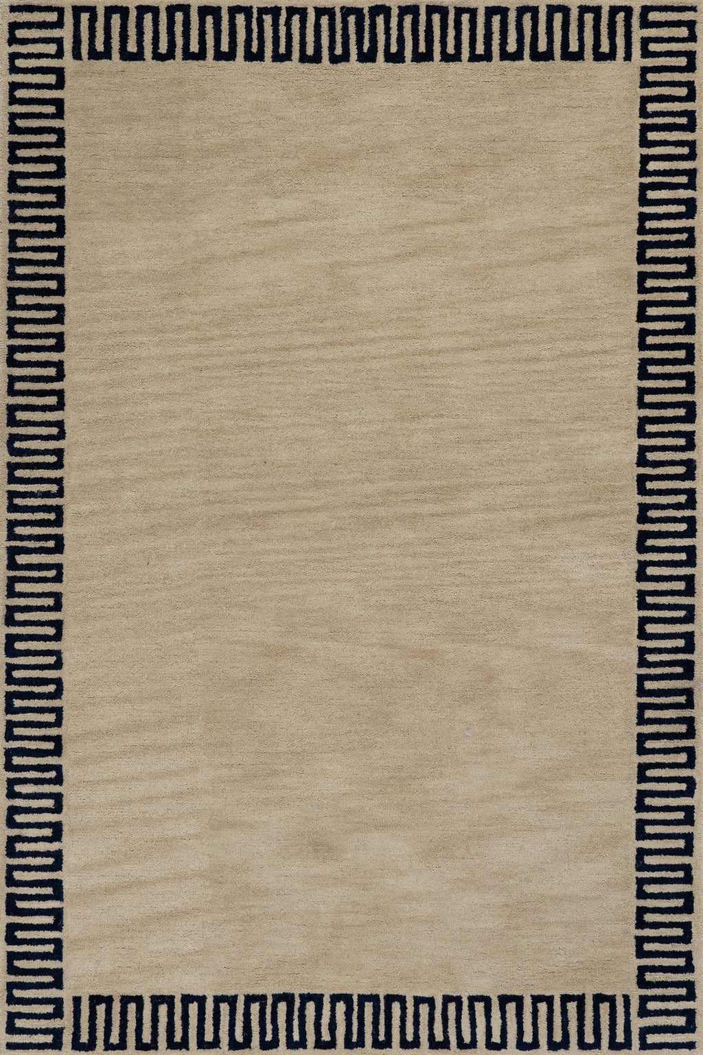 Taya Modern Bordered Rug | Beige