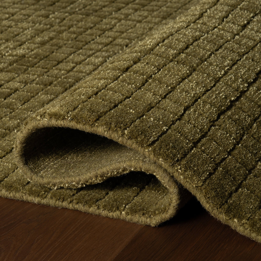 Cinnara Moroccan Striped Rug | Green