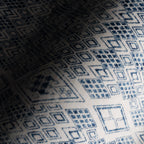 Benica Modern Geometric Washable Rug | Blue