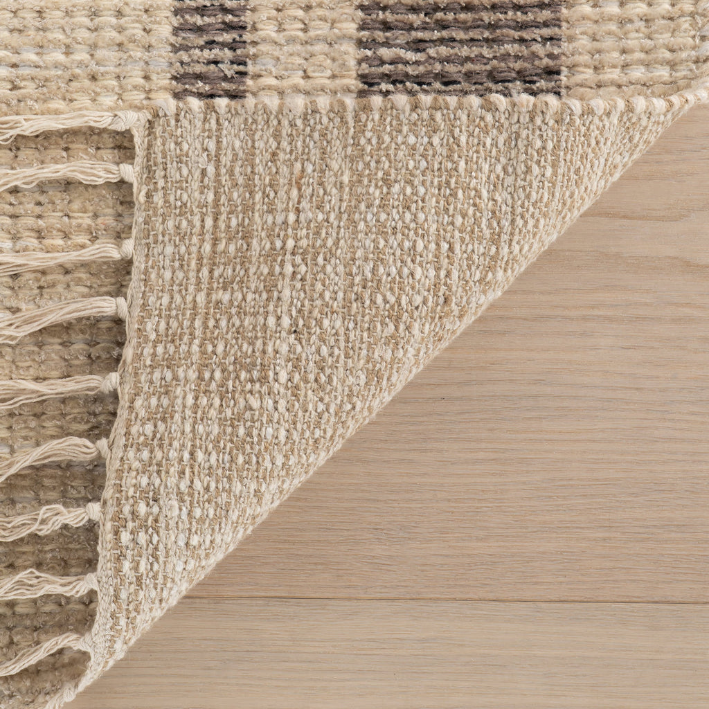 Shomar Bohemian Abstract Striped Rug | Natural