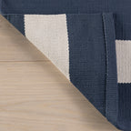 Banks Stripe Handwoven Indoor/Outdoor Rug | Navy