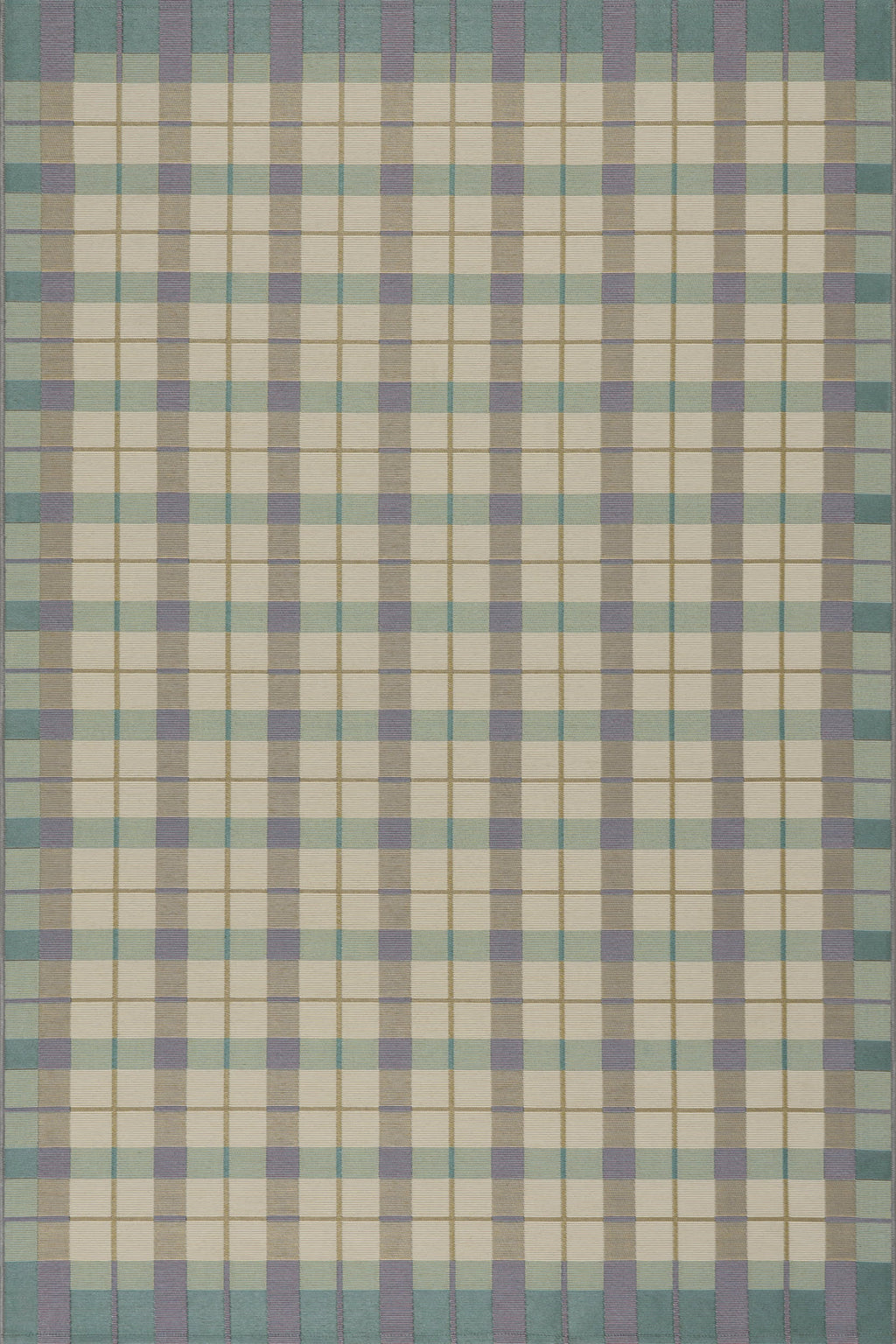 Sundara Modern Plaid Indoor/Outdoor Rug | Grey