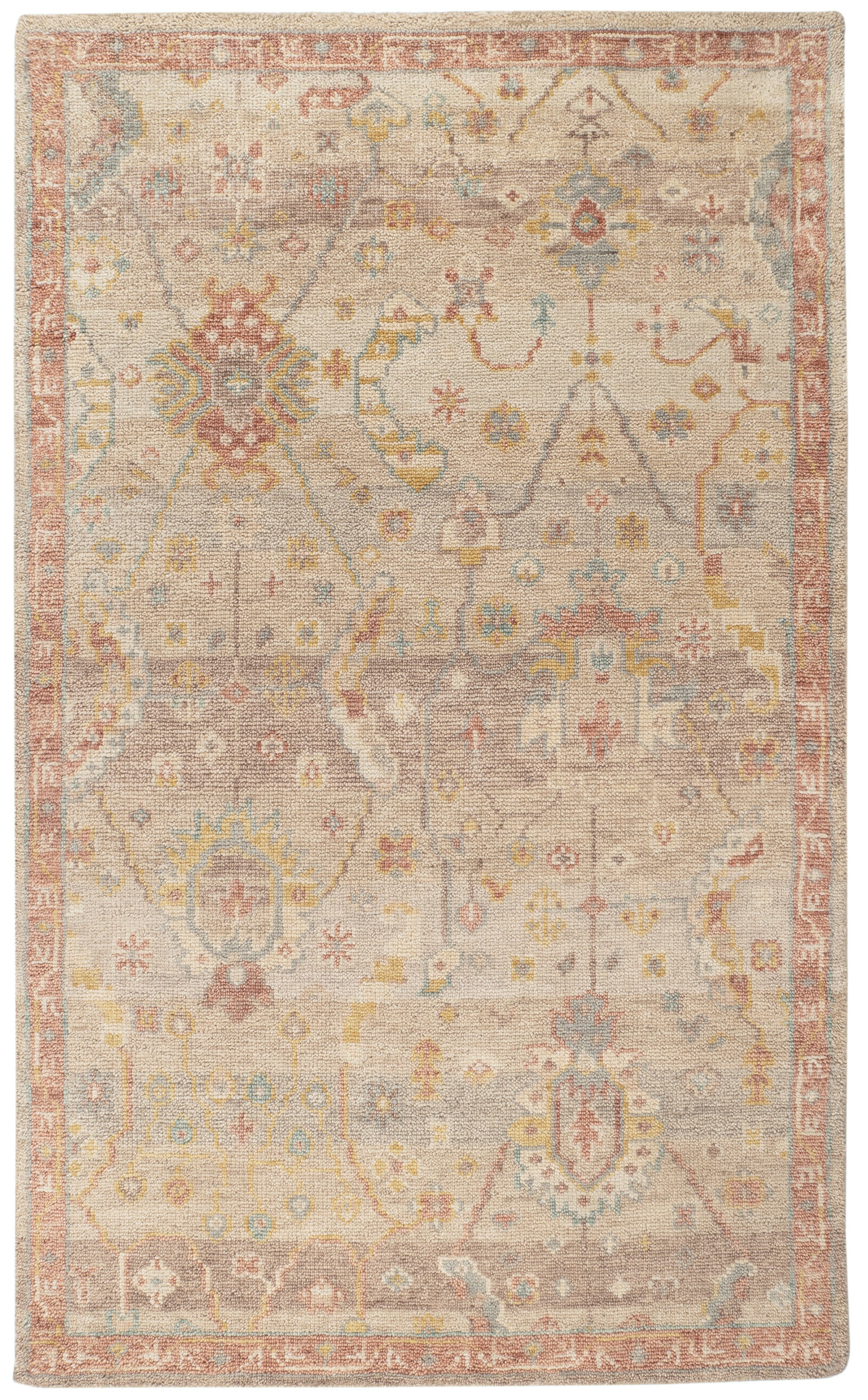 Nora Hand Knotted Wool Rug | Natural