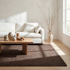 Thale Textured Handmade Jute Rug | Chocolate Brown
