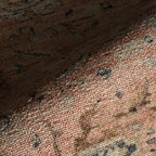 Mirelda Traditional Bordered Washable Rug | Peach