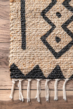 Jute-Blend Tasseled Rug | Natural