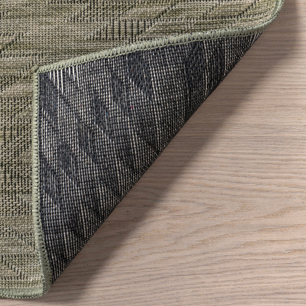 Alva Diamond Washable Rug | Sage Green