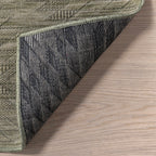 Alva Diamond Washable Rug | Sage Green