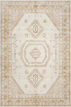Hanice Oriental and Persian Washable Rug | Natural