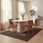 Thale Textured Handmade Jute Rug | Chocolate Brown
