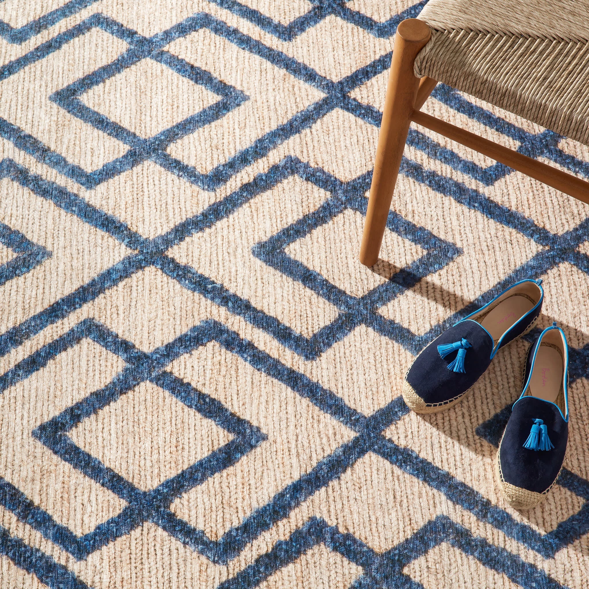 Marco Machine Washable Rug | Navy