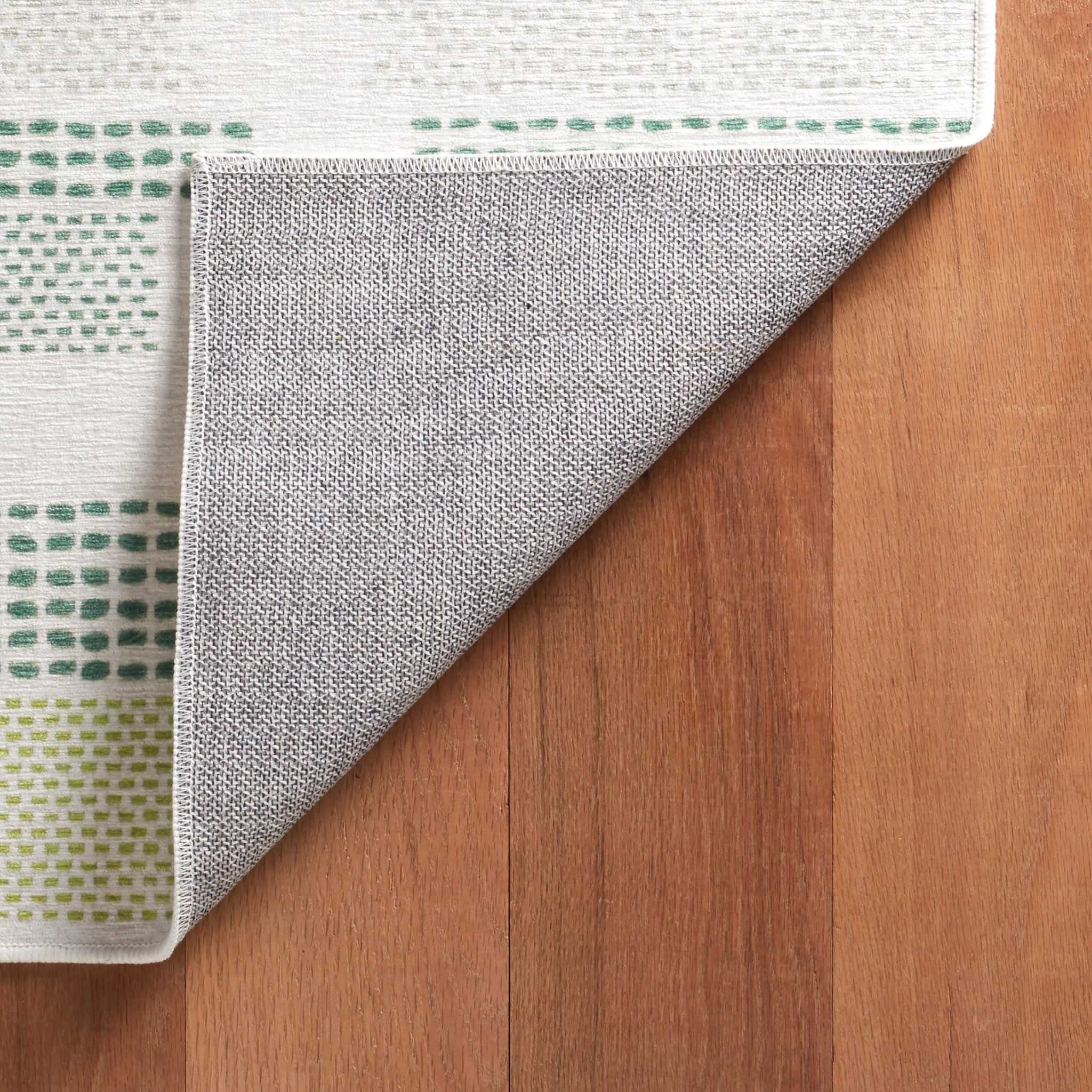 Tread Lightly Machine Washable Rug | Green