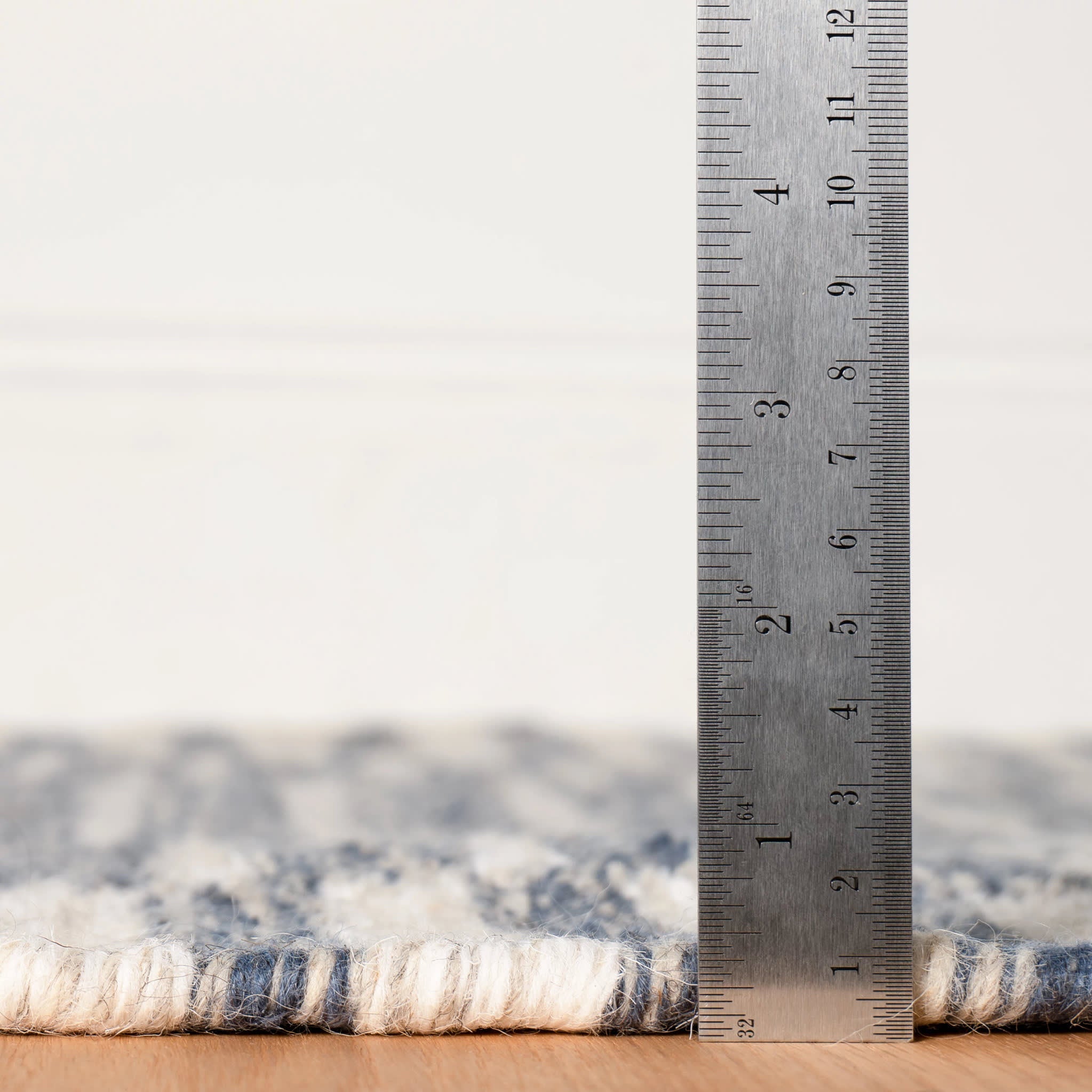 Heights Handwoven Wool Rug | Denim